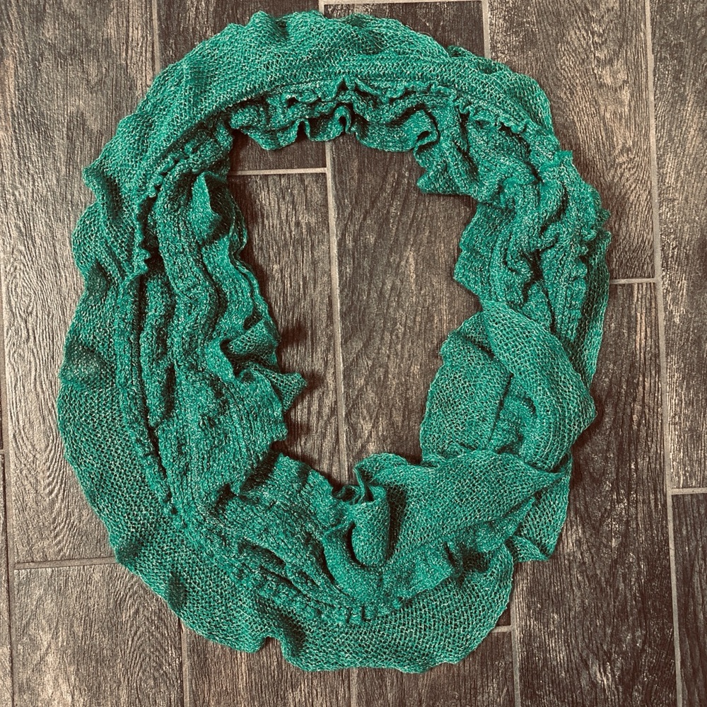 Emerald Green Knit Scarf
